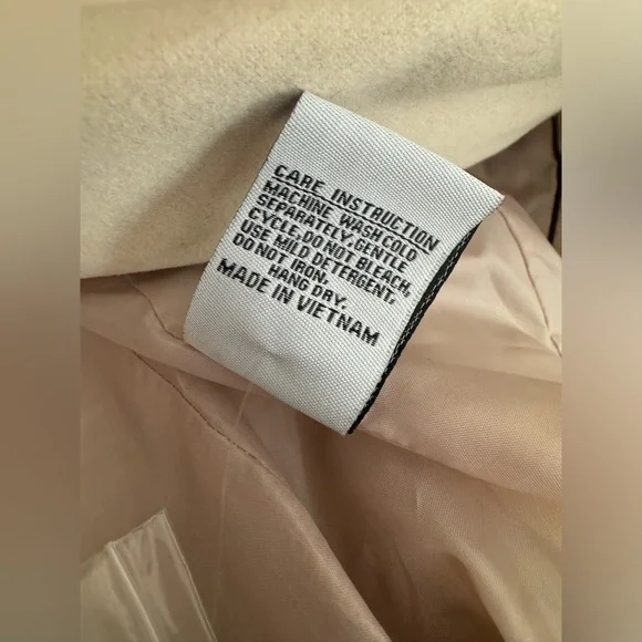 Jessica Simpson Faux Belted Pea Coat (Light Sand) - Size XL - (NWT!) - Picture 11 of 13